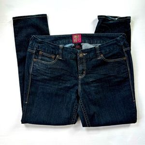 TORRID Denim Mid Rise Dark Wash Straight Leg Jeans